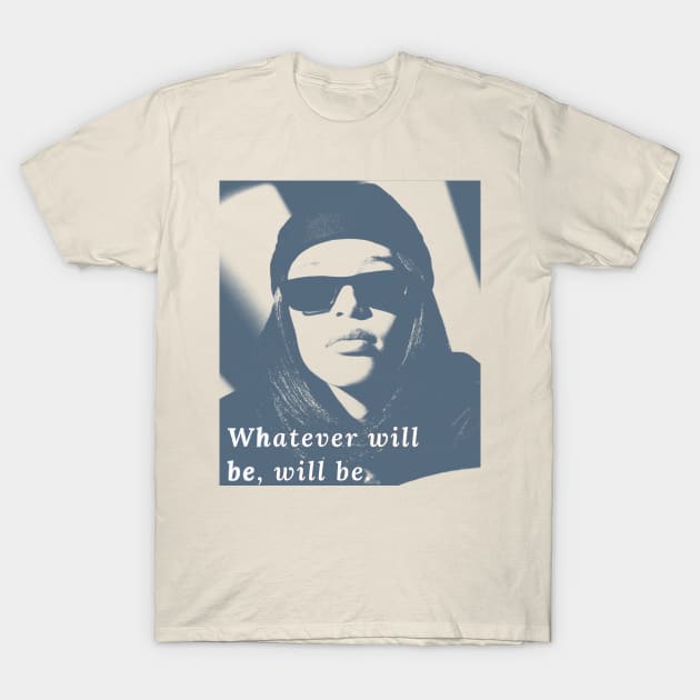 Aaliyah Blue Vintage Quotes T-Shirt by Campfire Classic